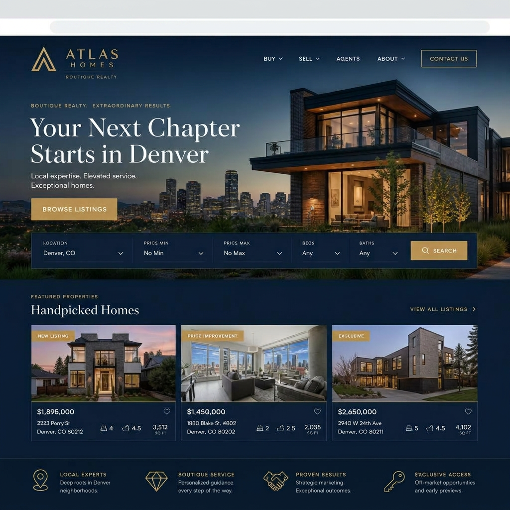 Atlas Homes — Boutique realty · Denver, CO